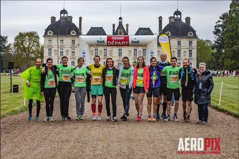 "Les coureurs représentant l'ASBH lors du marathon de Cheverny"