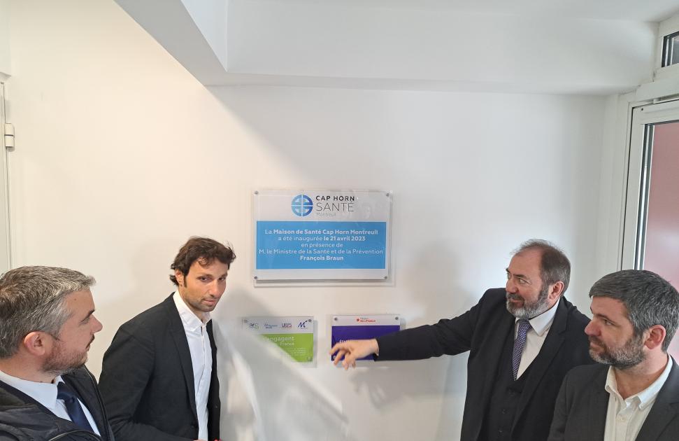 François Braun inaugure la MSP Cap Horn à Montreuil