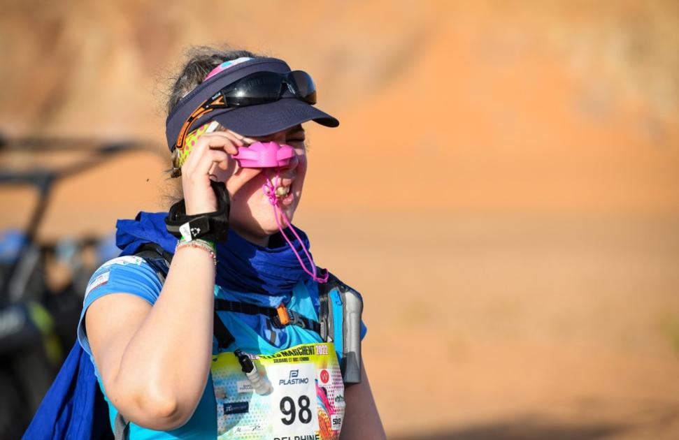 Delphine Rubé lors de l’édition 2022 du Trek Elles marchent