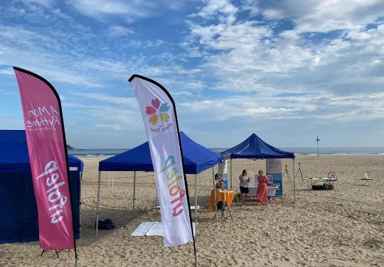 La saison estivale a débuté, mais il n'y aura pas de vacances pour la CPTS Hego Lapurdi qui est allée à la rencontre des jeunes vacanciers, mardi 9 juillet, à l’occasion du "Playa tour", un espace d'animation qui parcourt la France cet été.