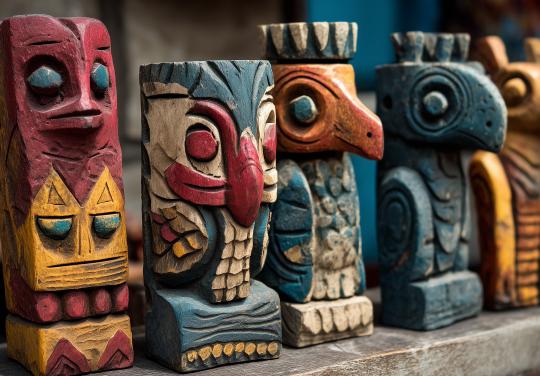 Ils sont cerf, paresseux, raie ou aigle... la MSP des Totems, riche de symboles !